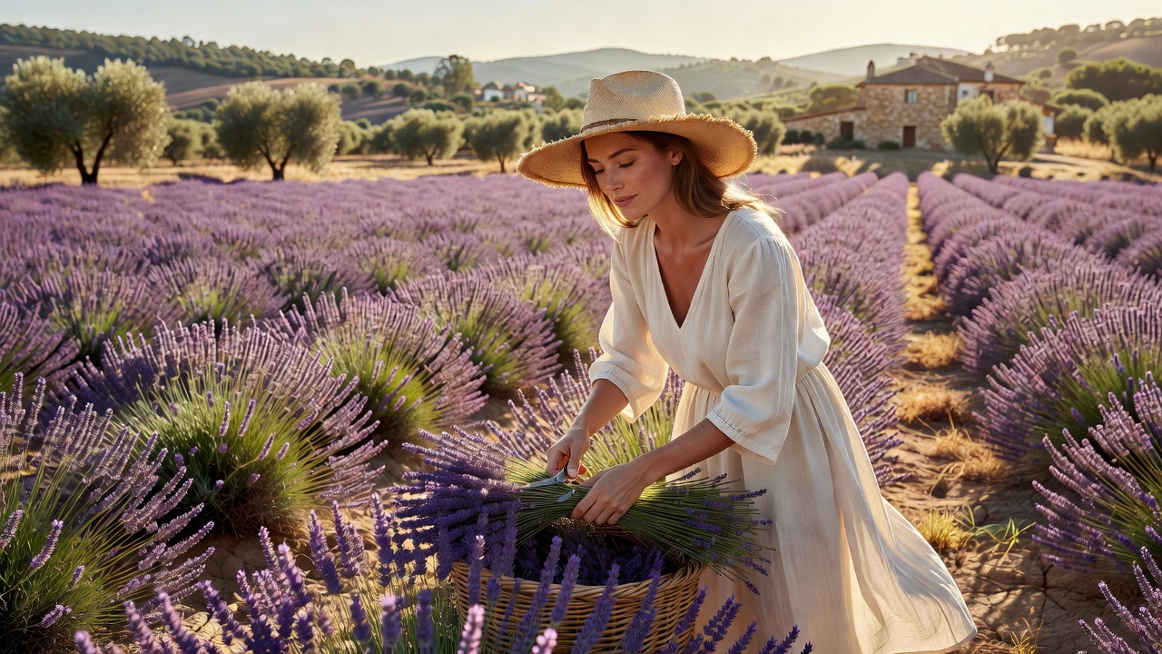 Cosecha de lavanda